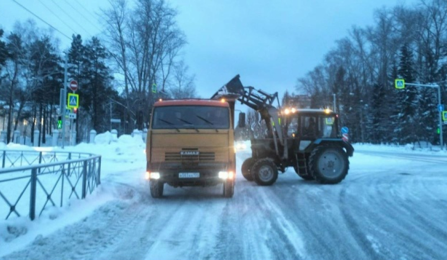 Из Новосибирска вывезли 3000 самосвалов снега за сутки