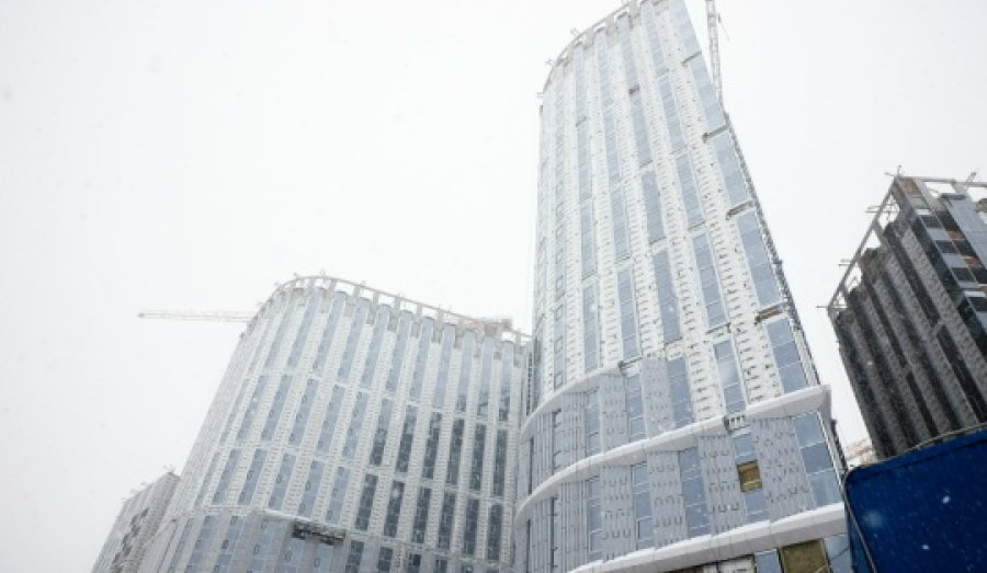 95-метровую башню начали строить на площади Маркса в комплексе «Аэрон»