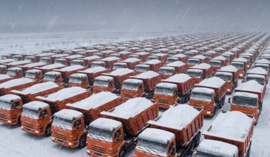 1,5 млн кубометров снега вывезли дорожные службы Новосибирска с начала ноября