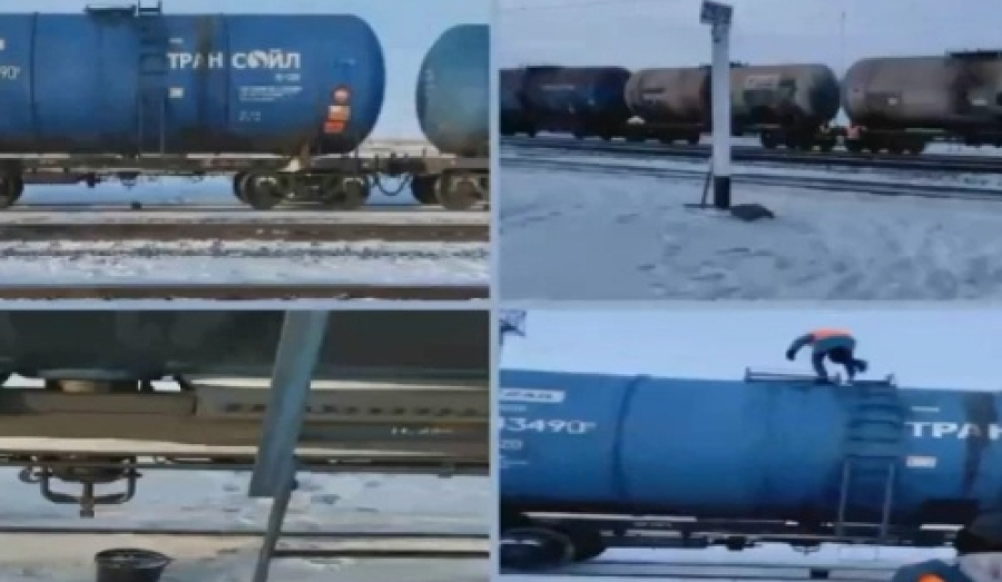 Разлив нефтепродуктов на железной дороге в Новосибирской области