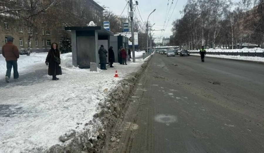 Ребёнок выпал из автобуса в Новосибирске: водитель тронулся с открытой дверью