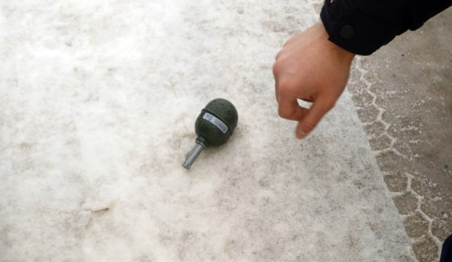 Новосибирец нашел гранату на улице Бардина