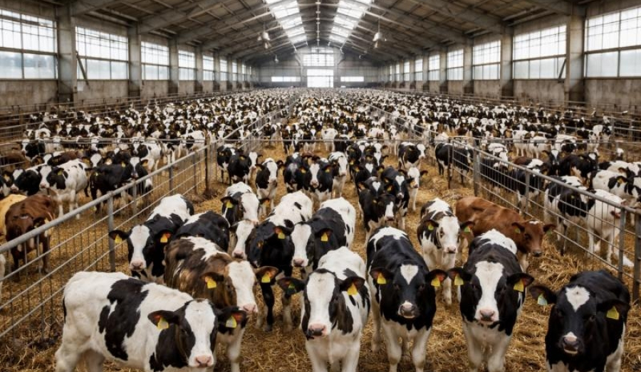 В Тогучинском районе пожар уничтожил ферму с телятами