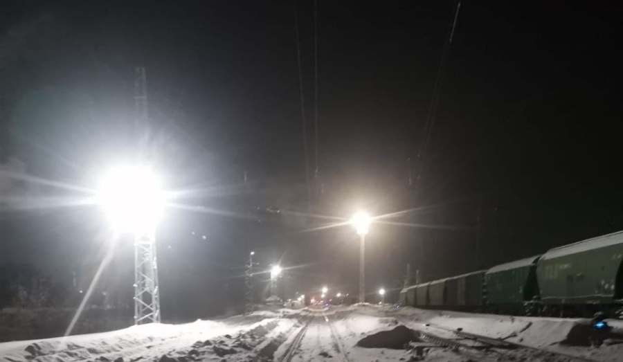 Под Новосибирском сошли с рельсов два грузовых вагона