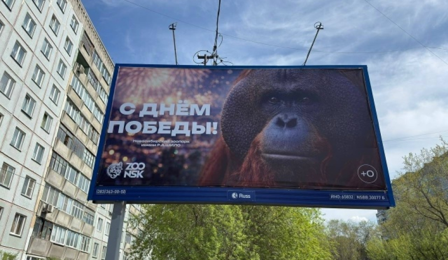 Зоопарк извинился за неуместный баннер к 9 мая