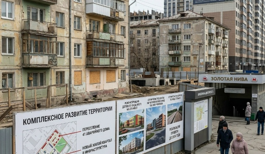 В Новосибирске расселят 41 аварийный дом у метро «Золотая Нива»