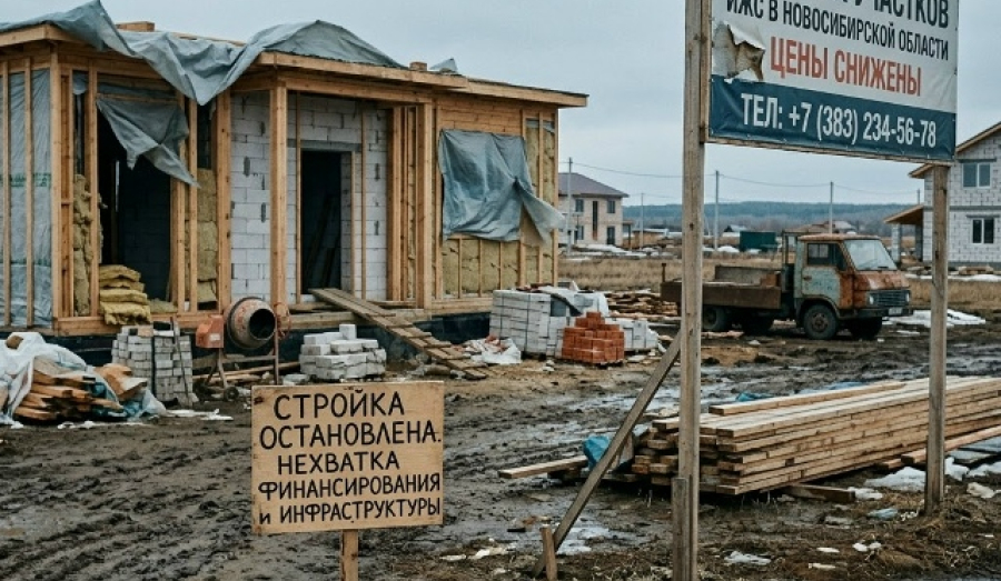 В Новосибирской области упали темпы строительства частных домов