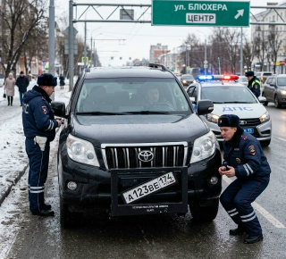 Новосибирец лишился прав из-за устройства для сокрытия номера