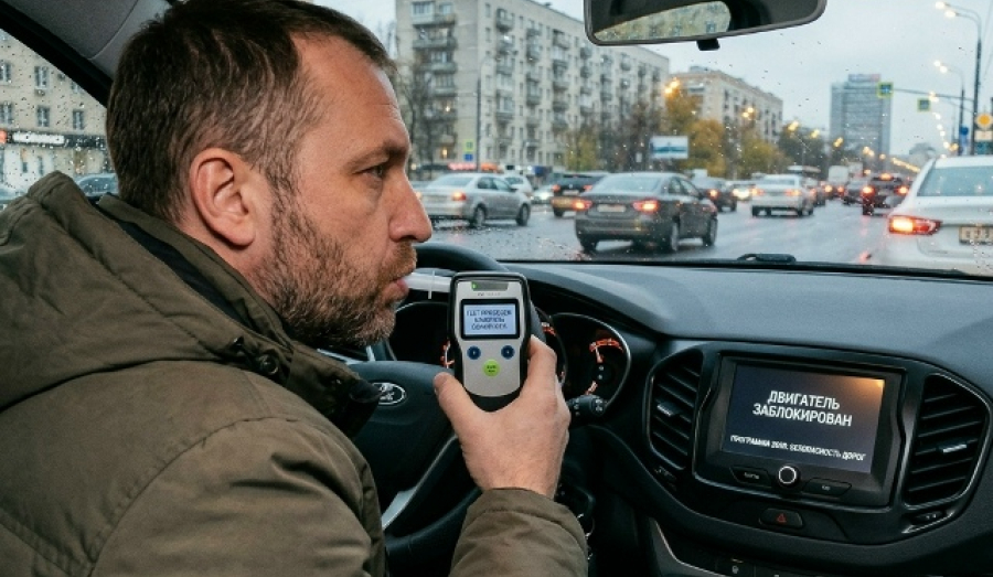 Россия планирует внедрить «алкозамки» в автомобили к 2030 году