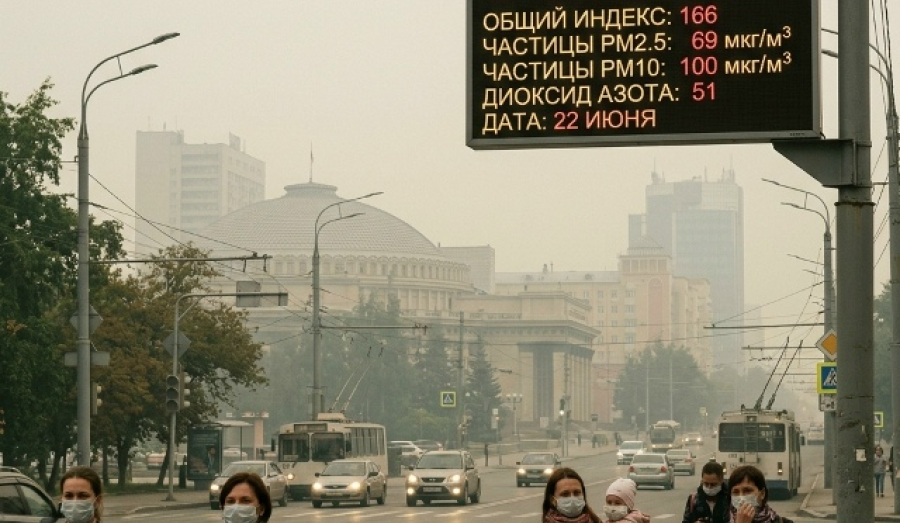 В Новосибирске зафиксирован «очень вредный» воздух
