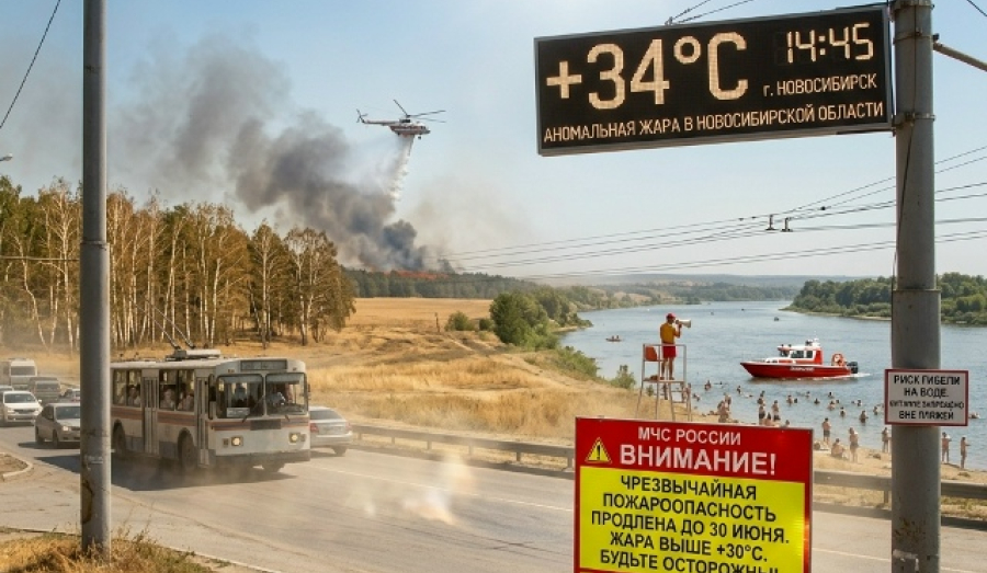 Аномальная жара в Новосибирске до конца недели