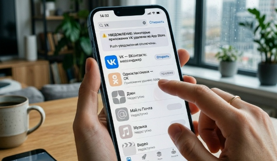 Apple удалила из App Store приложения VK