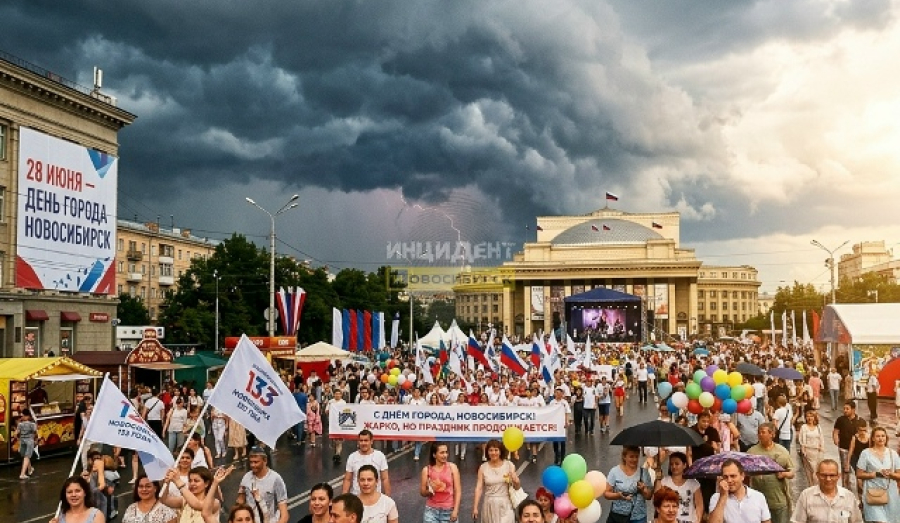 День города в Новосибирске: жаркая погода и грозы