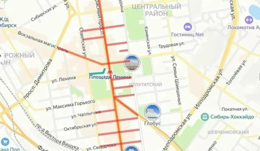Ограничения движения в Новосибирске на День города