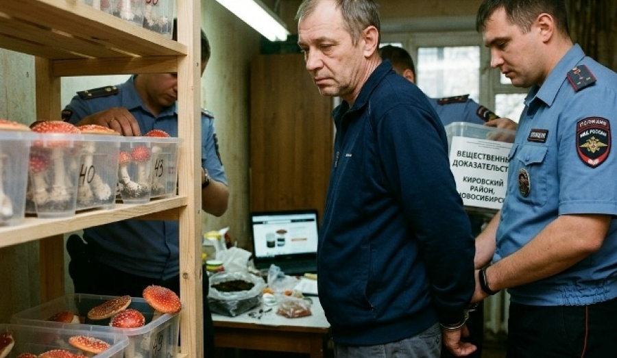 Новосибирец получил срок за выращивание мухоморов