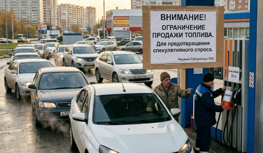 Ограничение продажи топлива на АЗС в Новосибирской области