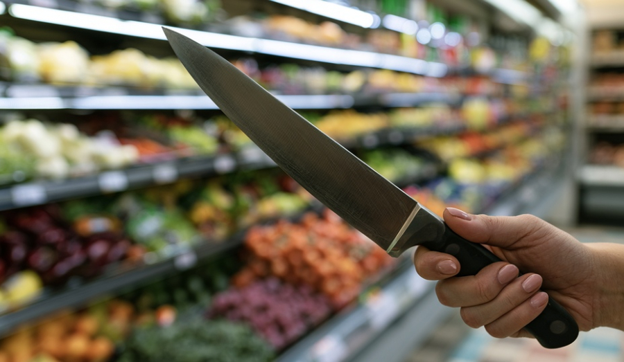 Девушка с ножом и шприцем нападала на продавцов в Новосибирске
