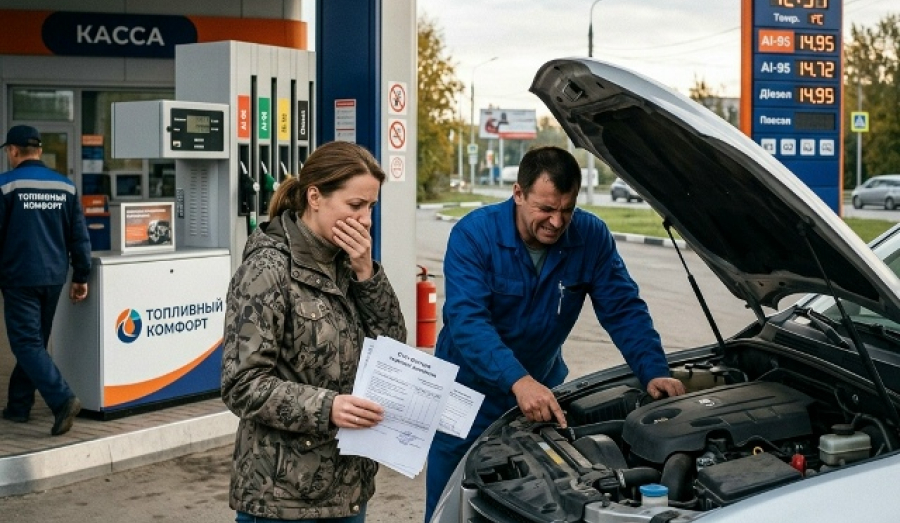 Жительница Новосибирска судится с АЗС за испорченный двигатель