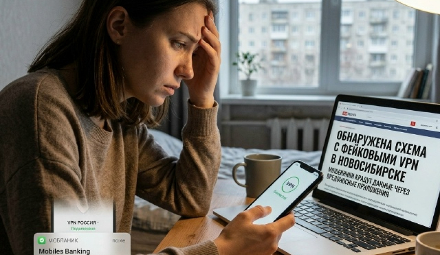 В Новосибирске обнаружена схема с поддельным VPN