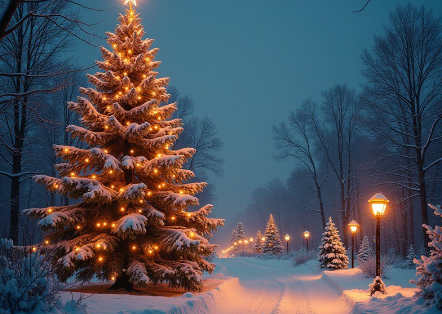 Новогодний Новосибирск